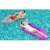 Bestway Aqua Lounge inflatable pool float, turquoise and green and purple and pink, in use