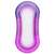 Bestway Aqua Lounge inflatable pool float, purple and pink, top view