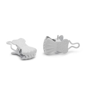 Bewello fehér dekoratív függönycsipeszek, 2 darabos szett - Függönykarika