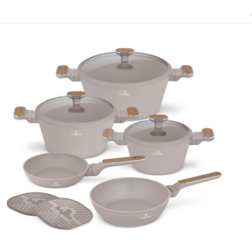 Berlinger Haus BH-8343 Taupe Nordic Collection 10-częściowy zestaw garnków