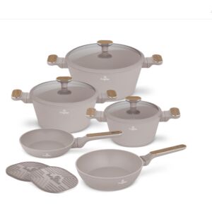 Berlinger Haus BH-8343 Taupe Nordic Kollekció 10 részes edénykészlet - Edénykészlet