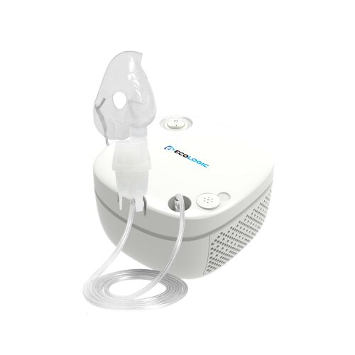 ECOLOGIC Kompresszoros Inhalátor fehér háttérrel