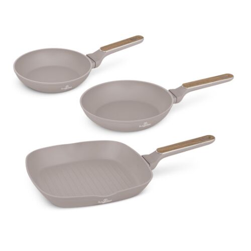 Berlinger Haus BH-8342 Taupe Nordic Collection 3-częściowy Zestaw Patelni
