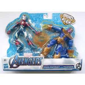Marvel Avengers Bend and Flex Akciófigura Készlet - Iron Patriot vs. Thanos 139336822 - Hasbro
