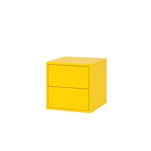 Boxie Wandschrank mit 2 Schubladen 40x40x37 cm gelb 139337604 - Kinder & Jugendmöbel