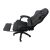 GOBOLED PRO-X black gaming chair with footrest extended