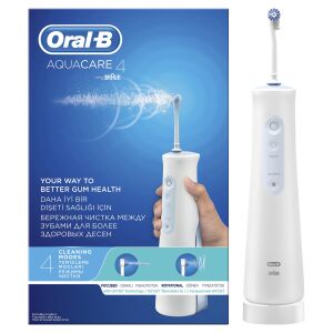 Oral-B Aqua Care przenośny irygator do jamy ustnej, 2 poziomy intensywności, 1 głowica, biały 139347720 - Prysznic do ust