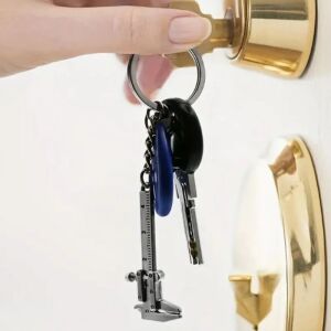 Mini Fém Tolómérő Kulcstartó - Pontos Mérés, Kompakt Méret