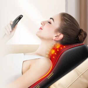 UltraComfort Masszázspárna Fűtéssel és Távirányítóval - Fekete 139350537 - Masszázspárna