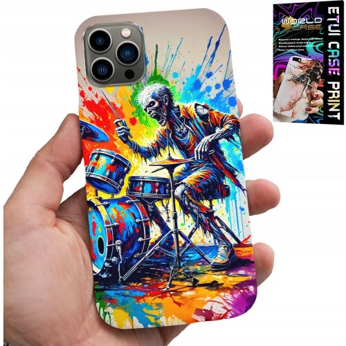 World Case iPhone 11 Pro Max tok színes csontváz dobos mintával - Műszaki cikk és elektronika