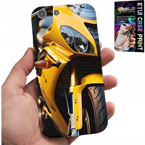 World Case iPhone 5/5S/5C telefontok sárga motorkerékpár mintával - Telefontok