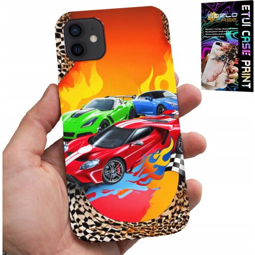 World Case iPhone 12 Mini tok versenyautó mintával gyerekeknek - HDD és GPS tok