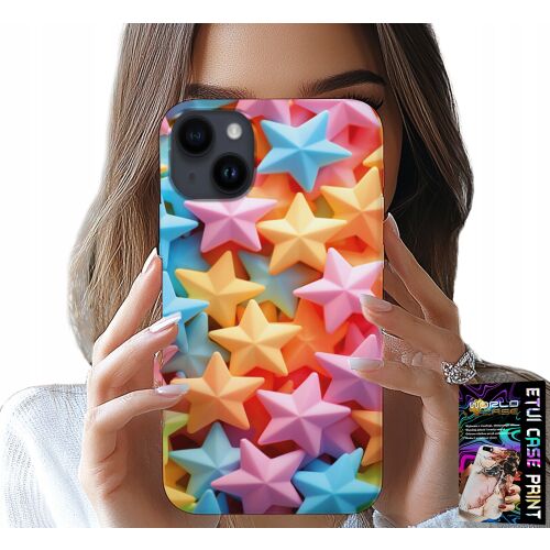 World Case iPhone 15 Plus tok színes csillag mintával 