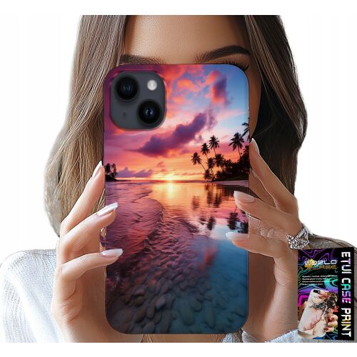World Case iPhone 15 tok tengerparti naplemente dizájnnal 