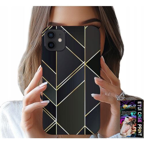 TOK iPhone 13 Mini tok arany geometriai mintával 