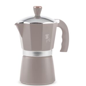 Berlinger Haus BH-8568N Taupe Collection 3-Tassen Espressokocher für Herd - Küche & Essen