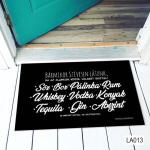 Lábtörlő - Bármikor rum, pálinka, bor, sör Lábtörlő - Vicces Ajándék 139488004 - Vicces ajándék
