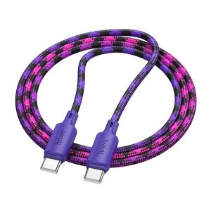 HOCO X116 Type-C - Type-C Cipőfűző Adatkábel - Lila 139488927 - Hoco