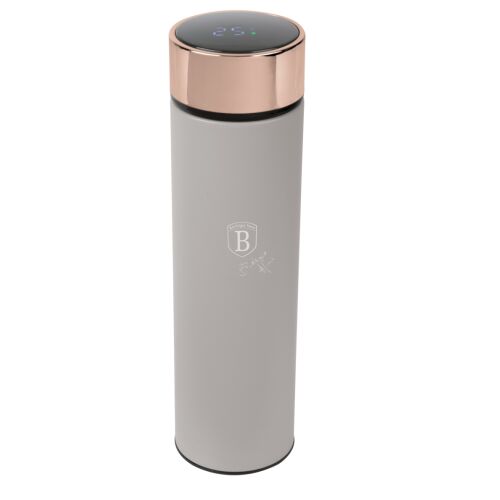 Berlinger Haus BH-9677 Taupe LED Temperature Display Water Bottle 0.5L
