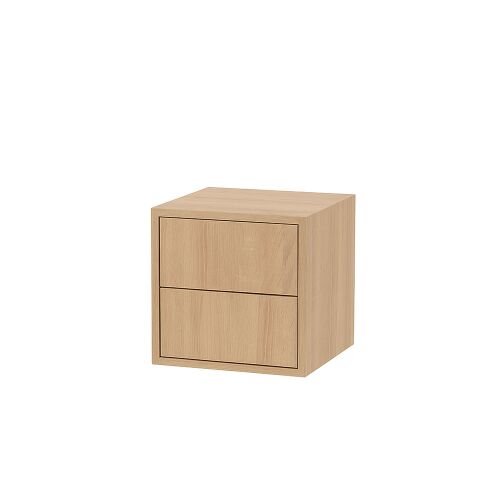 Boxie Wandschrank mit 2 Schubladen 40x40x37 cm sonoma Eiche 139491275