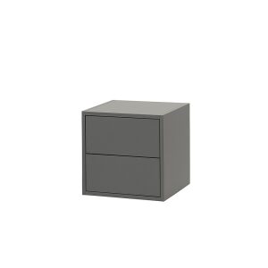 Boxie Hängeschrank mit 2 Schubladen 40x40x37 cm anthrazit 139491306 - Wohnzimmermöbel