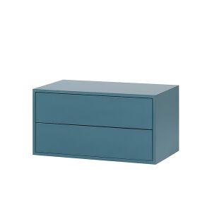 Boxie 2-Schubladen-Hängeschrank 40x80x37 cm petrolblau 139491317 - Wohnzimmermöbel