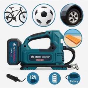 Compresor de aer fara fir Hitman pentru mașină, bicicletă și echipamente sportive - Compresoare
