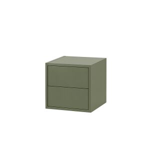 Leziter Boxie - 2 Fiókos Zöld Fali Szekrény - 40x40x37 cm 139491488 - Faliszekrény