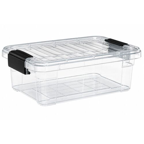 Tárolódoboz tetővel – átlátszó, 21,5 L (Lock&Keep) 167666537 - Dunya Plastik