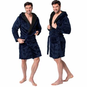 Bademantel Jordan Navy Black men M 139497235 - Bademantel für Herren
