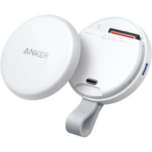 Adaptor Anker MagGo USB-C, Cititor de card SD pentru iPhone 15-16, Magnetic, Slot card SD&TF, Transfer date 312MB/s, Alb 139497453 - Cititoare de carduri USB-C