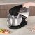 Berlinger Haus Black Rose stand mixer pouring ingredients, black and rose gold