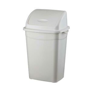 Szemetes kuka billenő fedéllel műanyag 16 literes fehér UP118-001 139498914 - Planet