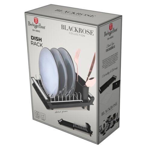 Berlinger Haus Black Rose Collection dish rack in packaging