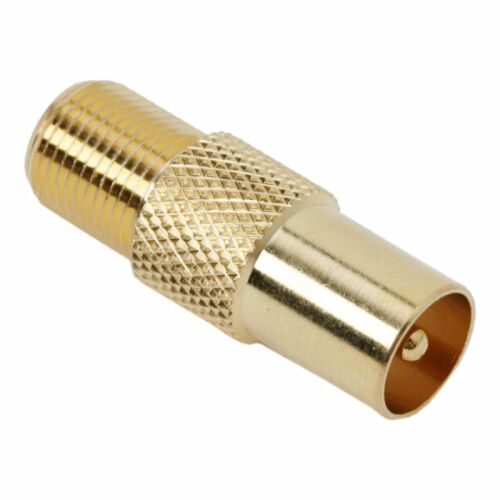 Adaptor Coaxial TV - Soclu F la Fişă TV, Placat cu Aur 139499218