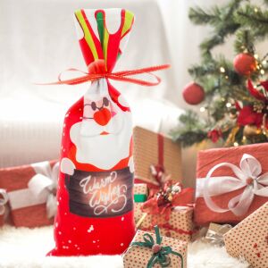 Ünnepi Mikulás palack huzat - Poliészter, Karácsonyi dekoráció 139499246 - Vicces ajándék