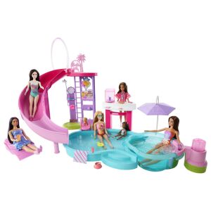 Barbie Dream Pool játékszett babákkal - Barbie medencés buli - Mattel