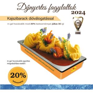 M-GEL Díjnyertes Kajszibarack-Dió Fagylaltcsomag - 9 kg 139508178 - Fagylalt & Jégkrém