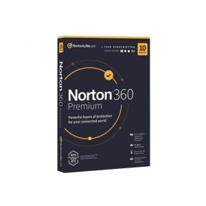Norton 360 Premium - Vírusirtó szoftver - 10 PC - 1 év - 75 GB 139508842 - Szoftver