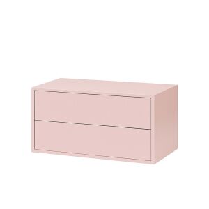 Leziter Boxie - 2 Fiókos Fali Szekrény - 40x80x37 cm, Pink 139510617 - Faliszekrény