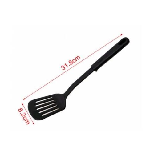 Hőálló Nylon Réses Serpenyő Paletta - Fekete, 31,5 cm 139511106