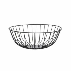 Fekete Fém Gyümölcstál - Drótkosár 27x27x10,3 cm 139511160 - Gyümölcskosár
