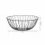 Fekete Fém Gyümölcstál - Drótkosár 27x27x10,3 cm 139511160