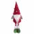 Karácsonyi Filc Manó Dekorácia - Červeno-zelená Vianočná škriatkovská dekorácia, 40 cm