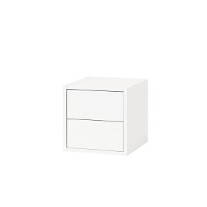 Leziter Boxie Fali Szekrény - 2 Fiókos, Fehér 139513025 - Faliszekrény