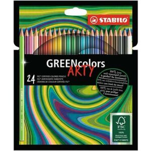 STABILO GreenColors ARTY Színes Ceruza Készlet - 24 db 139519017 - Színes ceruza