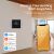 WIFI intelligens termosztát, Zadabso®, 16A, gáz vagy elektromos padlófűtés, Tuya App Control, Smart Life, Apple Home, Smart Thing, LCD kijelző, hangvezérlés, fekete színű 139522125