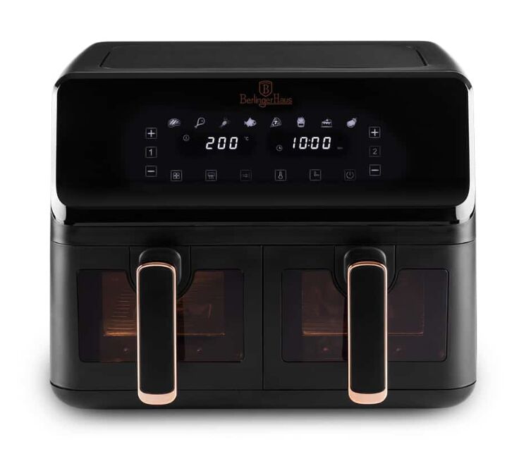 E-shop Berlinger Haus BH-9469 Dvojitá teplovzdušná fritéza 4,1+4,1 l s p...