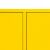 Boxie 2-drzwiowa szafka ścienna 80x80x37 cm żółta 139524167