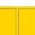 Boxie 2-drzwiowa szafka ścienna 80x80x37 cm żółta 139524167